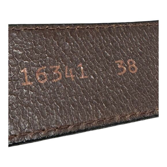 Men's Lejon Oil Tanned Nu Buck Black Belt Size 38 in 16341 Casual Classic - Picture 9 of 9